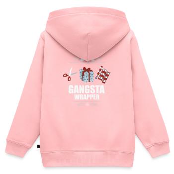 Weihnachten Heiligabend Frohes Fest Xmas - Kinder Premium Organic Zip Hoodie - Rosa - Hinten - AI Model Kid Female (0cm)