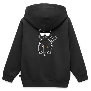Golf Golfer Golfer Golfer Golf Course - Kids Premium Organic Zip-up Hoodie - black - Back - AI Model Kid Male (0cm)