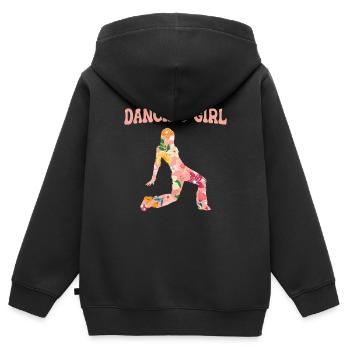 Dancing Dancer Dance - Kids Premium Organic Zip-up Hoodie - black - Back - AI Model Kid Male (0cm)