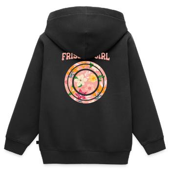 Frisbee - Kinder Premium Organic Zip Hoodie - Schwarz - Hinten - AI Model Kid Male (0cm)