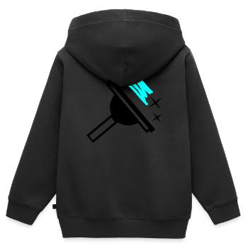 Window cleaner - Kids Premium Organic Zip-up Hoodie - black - Back - AI Model Kid Male (0cm)