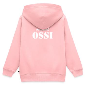 DDR Ossi Ostdeutschland Spruch Geschenk - Kinder Premium Organic Zip Hoodie - Rosa - Hinten - AI Model Kid Female (0cm)