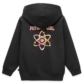 Physicien physicien - Sweat Premium à capuche zippé enfant bio - noir - Dos - AI Model Kid Male (0cm)