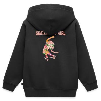 Skateboard Skateboarder Skater - Kinder Premium Organic Zip Hoodie - Schwarz - Hinten - AI Model Kid Male (0cm)