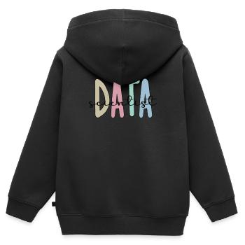 Data Scientist Geschenke Big Data Data Science - Kinder Premium Organic Zip Hoodie - Schwarz - Hinten - AI Model Kid Male (0cm)