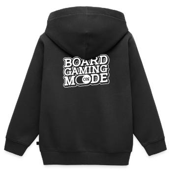 Brettspiel - Kinder Premium Organic Zip Hoodie - Schwarz - Hinten - AI Model Kid Male (0cm)