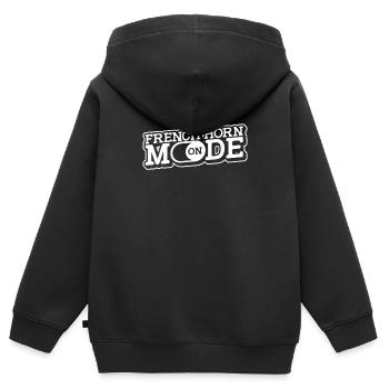 French Horn Horn player - Kids Premium Organic Zip-up Hoodie - black - Back - AI Model Kid Male (0cm)