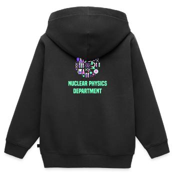 Physicien physicien - Sweat Premium à capuche zippé enfant bio - noir - Dos - AI Model Kid Male (0cm)