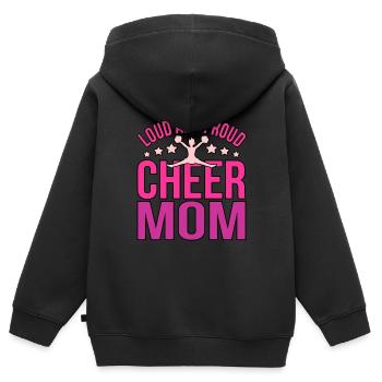 Cheerleading - Sweat Premium à capuche zippé enfant bio - noir - Dos - AI Model Kid Male (0cm)