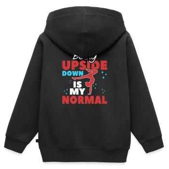 RSG Gymnast Rhythmic Sports Gymnastics - Kids Premium Organic Zip-up Hoodie - black - Back - AI Model Kid Male (0cm)