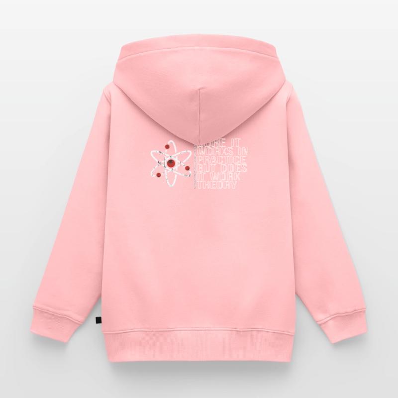 Physics Science Physicist Physics Teacher Gift Kids Premium Organic Zip-up Hoodie