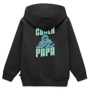 Programmierer Coder Software Entwickler - Kinder Premium Organic Zip Hoodie - Schwarz - Hinten - AI Model Kid Male (0cm)