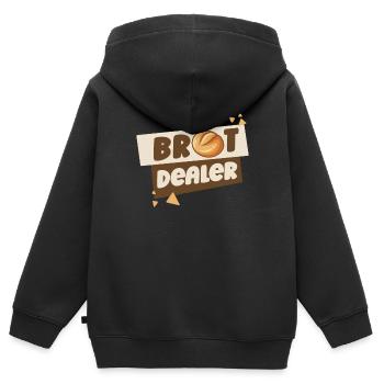 Bäcker Backen Konditor - Kinder Premium Organic Zip Hoodie - Schwarz - Hinten - AI Model Kid Male (0cm)