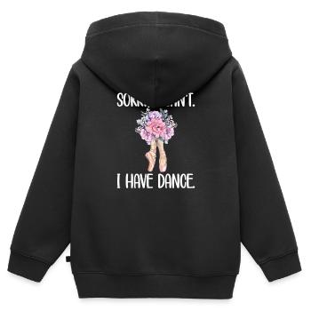 Cadeau de danseuse de ballet ballerine danseuse de ballet - Sweat Premium à capuche zippé enfant bio - noir - Dos - AI Model Kid Male (0cm)