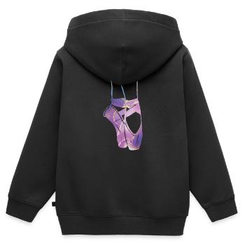 Balletttänzerin Ballerina Balletttanz Ballerina - Kinder Premium Organic Zip Hoodie - Schwarz - Hinten - AI Model Kid Male (0cm)