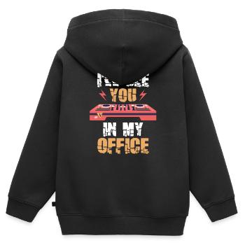 Tontechniker Sound Audio Engineer - Kinder Premium Organic Zip Hoodie - Schwarz - Hinten - AI Model Kid Male (0cm)