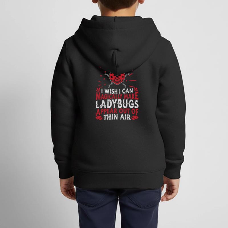 Ladybug Modschegiebchen Mariechenkäfer Sweat Premium à capuche zippé enfant bio