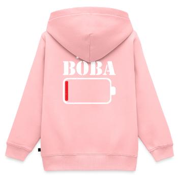 Boba Milktea Lover Bubble Tea Lifestyle Gesche - Kids Premium Organic Zip-up Hoodie - rose - Back - AI Model Kid Female (0cm)
