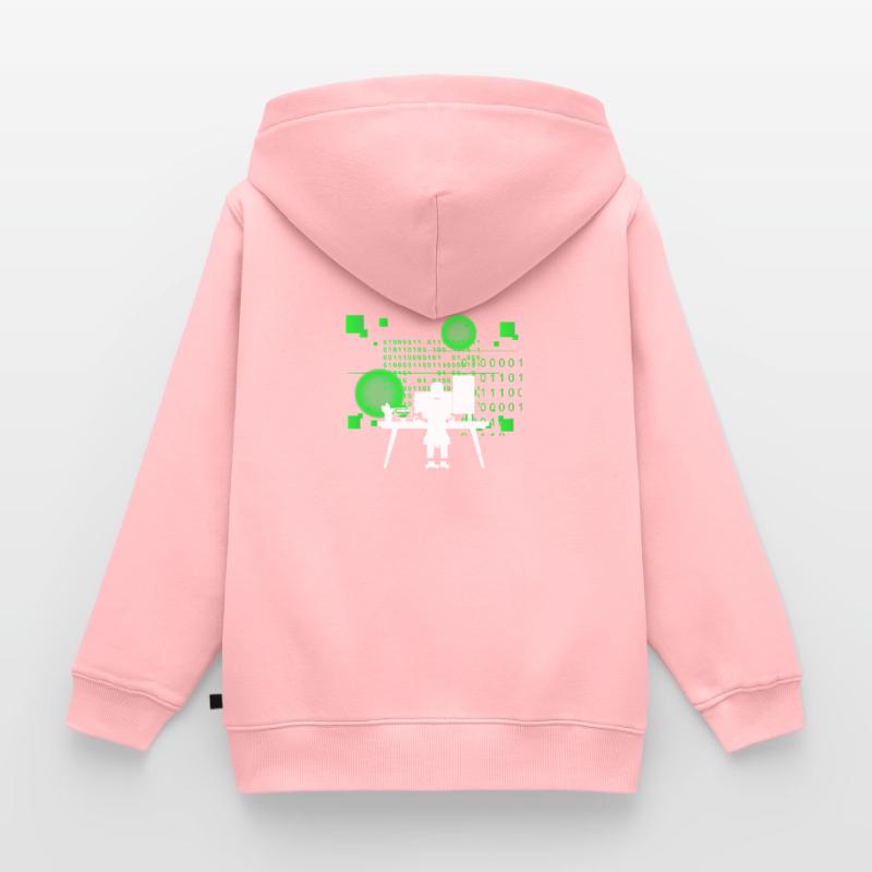 Programmierer Coder Software Entwickler Kinder Premium Organic Zip Hoodie