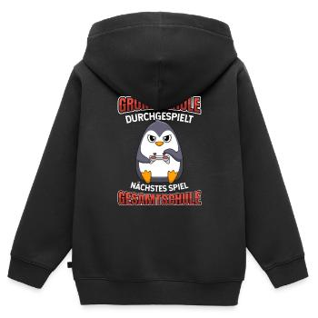 Grundschulabschluss Gesamtschule 5 Klasse - Kinder Premium Organic Zip Hoodie - Schwarz - Hinten - AI Model Kid Male (0cm)