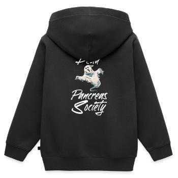 Diabète de type 1 drôle Diabète diabétique Idée cadeau - Sweat Premium à capuche zippé enfant bio - noir - Dos - AI Model Kid Male (0cm)