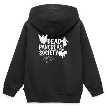 Diabète de type 1 drôle Diabète diabétique Idée cadeau - Sweat Premium à capuche zippé enfant bio - noir - Dos - AI Model Kid Male (0cm)