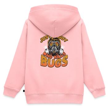 Just A Guy Who Kills Bugs Pest Control - Kids Premium Organic Zip-up Hoodie - rose - Back - AI Model Kid Female (0cm)