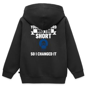 Password Hacker Security Computer Hacking - Kids Premium Organic Zip-up Hoodie - black - Back - AI Model Kid Male (0cm)
