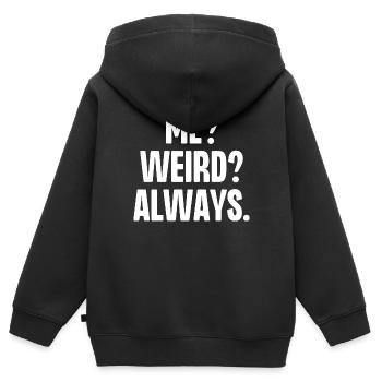 Moi bizarre toujours - Sweat Premium à capuche zippé enfant bio - noir - Dos - AI Model Kid Male (0cm)
