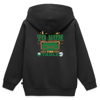 I love the - Kids Premium Organic Zip-up Hoodie - black - Back - AI Model Kid Male (0cm)