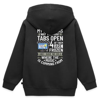 Software Development Software Developer Developer - Kids Premium Organic Zip-up Hoodie - black - Back - AI Model Kid Male (0cm)