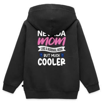 Nevada - Sweat Premium à capuche zippé enfant bio - noir - Dos - AI Model Kid Male (0cm)