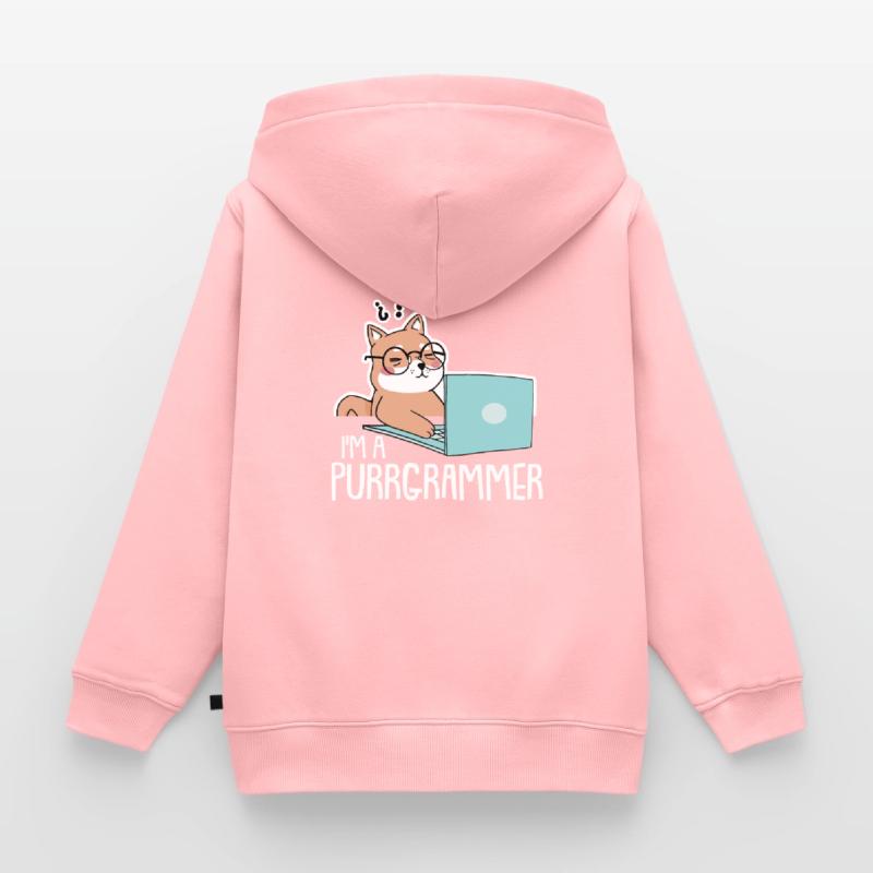 Programmer Coder Software Developer Kids Premium Organic Zip-up Hoodie