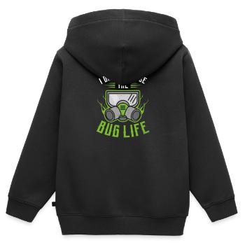 Bug Exterminator n’a pas choisi The Bug Life - Sweat Premium à capuche zippé enfant bio - noir - Dos - AI Model Kid Male (0cm)