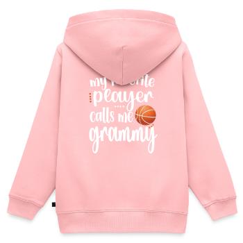Grammy Oma Von Basketballspieler Basketball Grammy - Kinder Premium Organic Zip Hoodie - Rosa - Hinten - AI Model Kid Female (0cm)