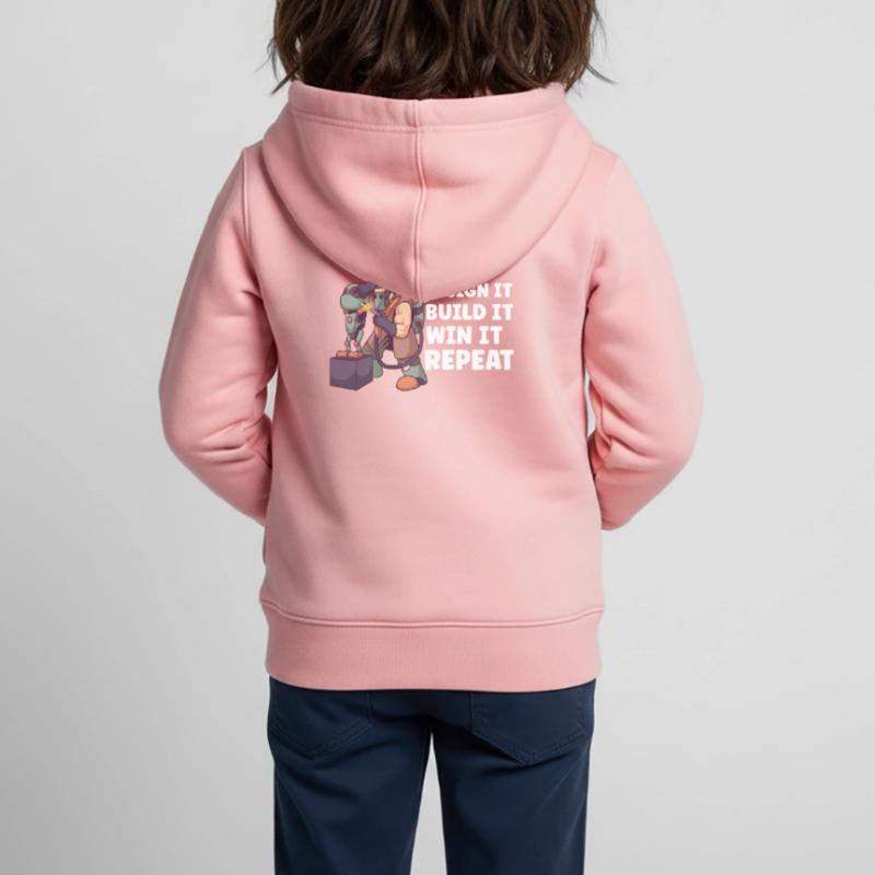 Robotics Engineer For Machine Learning Kids Premium Organic Zip-up Hoodie