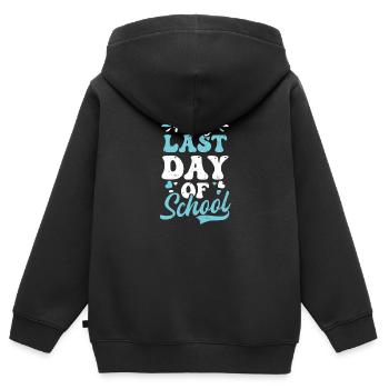 Last Day Of School Happy Last Day Of School - Kinder Premium Organic Zip Hoodie - Schwarz - Hinten - AI Model Kid Male (0cm)