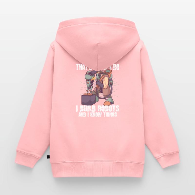 Robotics Engineer For Machine Learning Kids Premium Organic Zip-up Hoodie