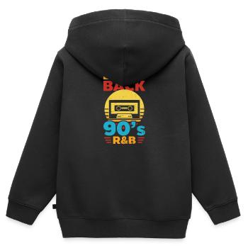 I Love The 90s Bring Back The 90s R&B - Kinder Premium Organic Zip Hoodie - Schwarz - Hinten - AI Model Kid Male (0cm)
