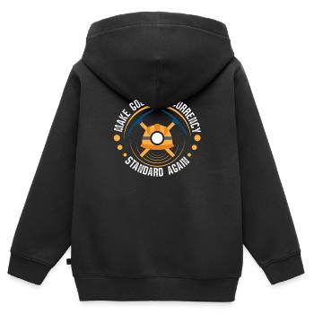 Gold Mining Gold Mine - Kids Premium Organic Zip-up Hoodie - black - Back - AI Model Kid Male (0cm)