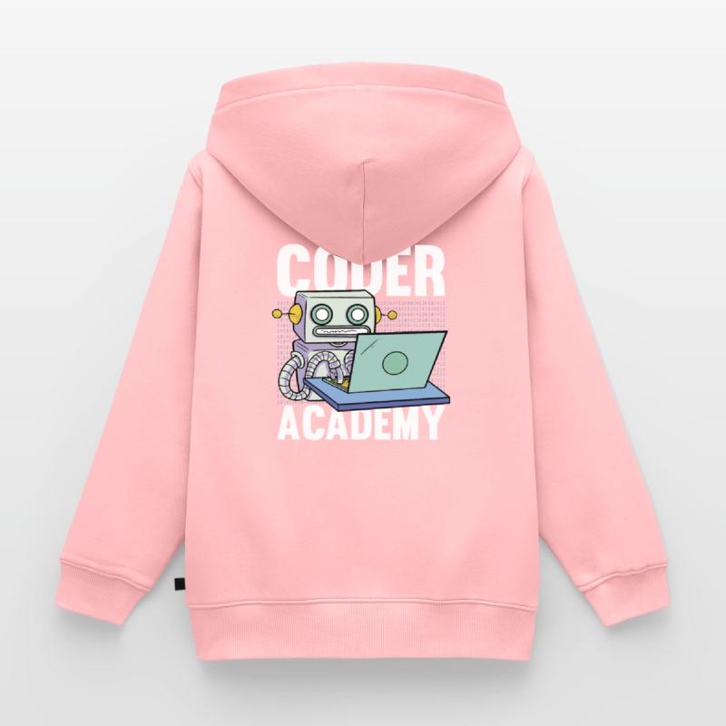 Programmer Coder Software Developer Kids Premium Organic Zip-up Hoodie