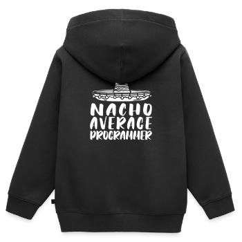Programmierer Coder Software Entwickler - Kinder Premium Organic Zip Hoodie - Schwarz - Hinten - AI Model Kid Male (0cm)