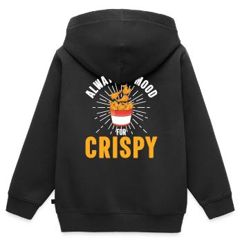 Fleischliebhaber Lebensmittel Lebensstil Brathähnc - Kinder Premium Organic Zip Hoodie - Schwarz - Hinten - AI Model Kid Male (0cm)