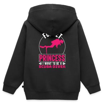 Diving Deep Underwater Lifetsyle Gifts Idea - Kids Premium Organic Zip-up Hoodie - black - Back - AI Model Kid Male (0cm)