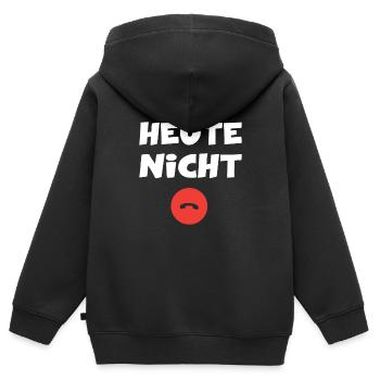 Offline Kein Empfang Signal Internet Verbindung - Kinder Premium Organic Zip Hoodie - Schwarz - Hinten - AI Model Kid Male (0cm)