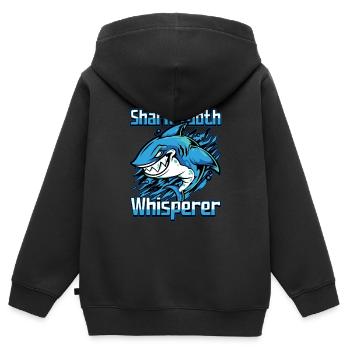 Conception de collecteur de dents fossiles pour un fossile de requin - Sweat Premium à capuche zippé enfant bio - noir - Dos - AI Model Kid Male (0cm)