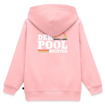 Rettungsschwimmer Bademeister - Kinder Premium Organic Zip Hoodie - Rosa - Hinten - AI Model Kid Female (0cm)