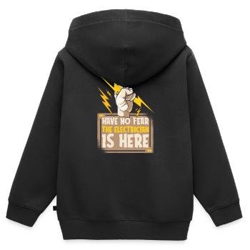 Elektriker Elektrotechniker Elektroniker - Kinder Premium Organic Zip Hoodie - Schwarz - Hinten - AI Model Kid Male (0cm)
