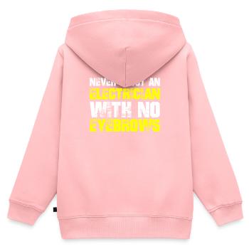 Elektriker Elektrotechniker Elektroniker - Kinder Premium Organic Zip Hoodie - Rosa - Hinten - AI Model Kid Female (0cm)