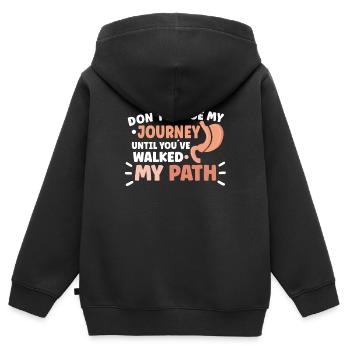 Sleeve gastrectomy Sleeve gastrectomy - Kids Premium Organic Zip-up Hoodie - black - Back - AI Model Kid Male (0cm)